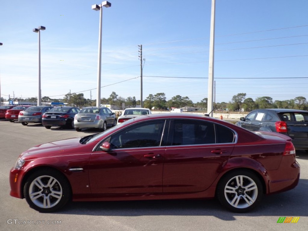 2009 G8 Sedan - Sport Red Metallic / Onyx photo #2