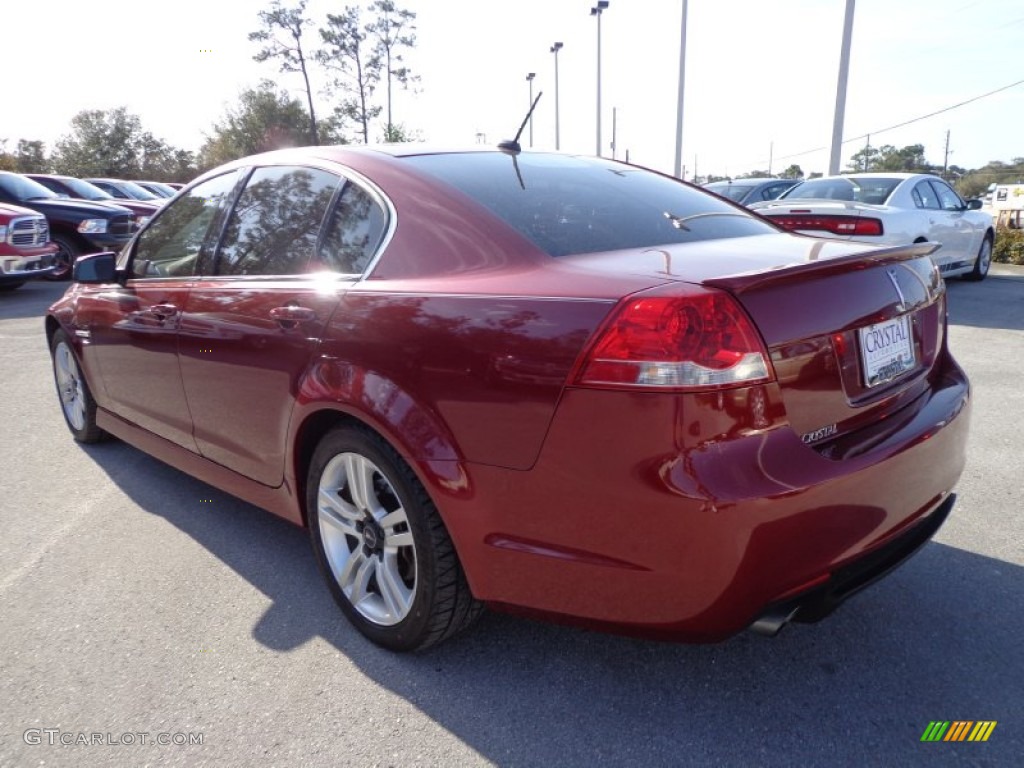 2009 G8 Sedan - Sport Red Metallic / Onyx photo #3