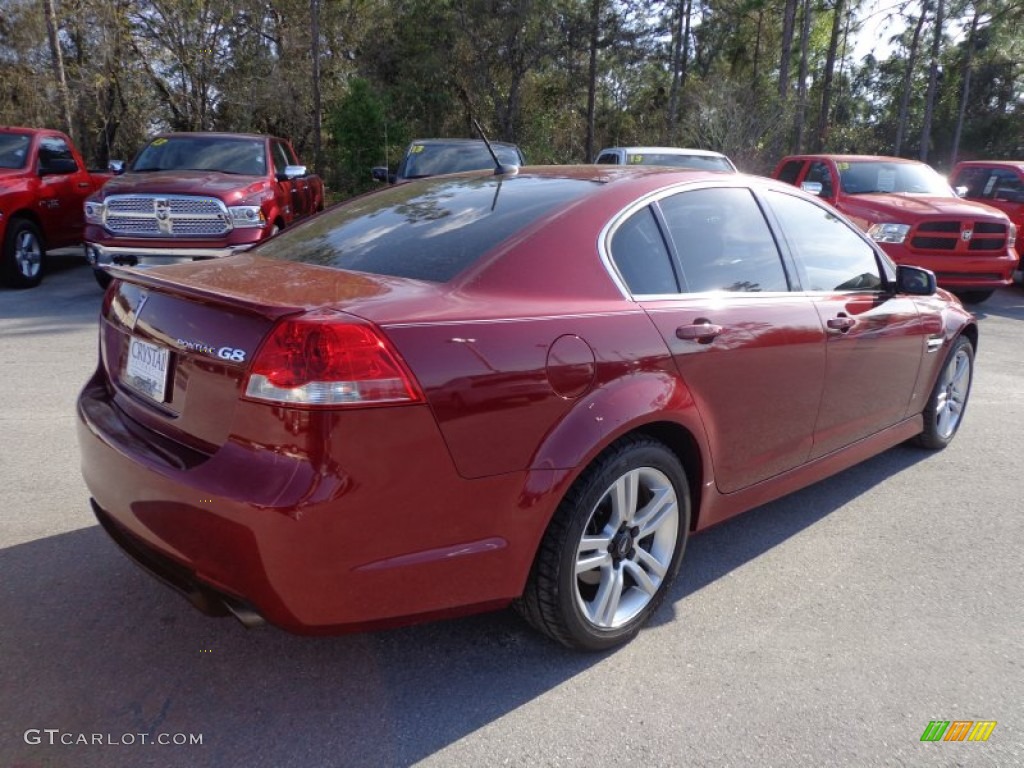 2009 G8 Sedan - Sport Red Metallic / Onyx photo #8