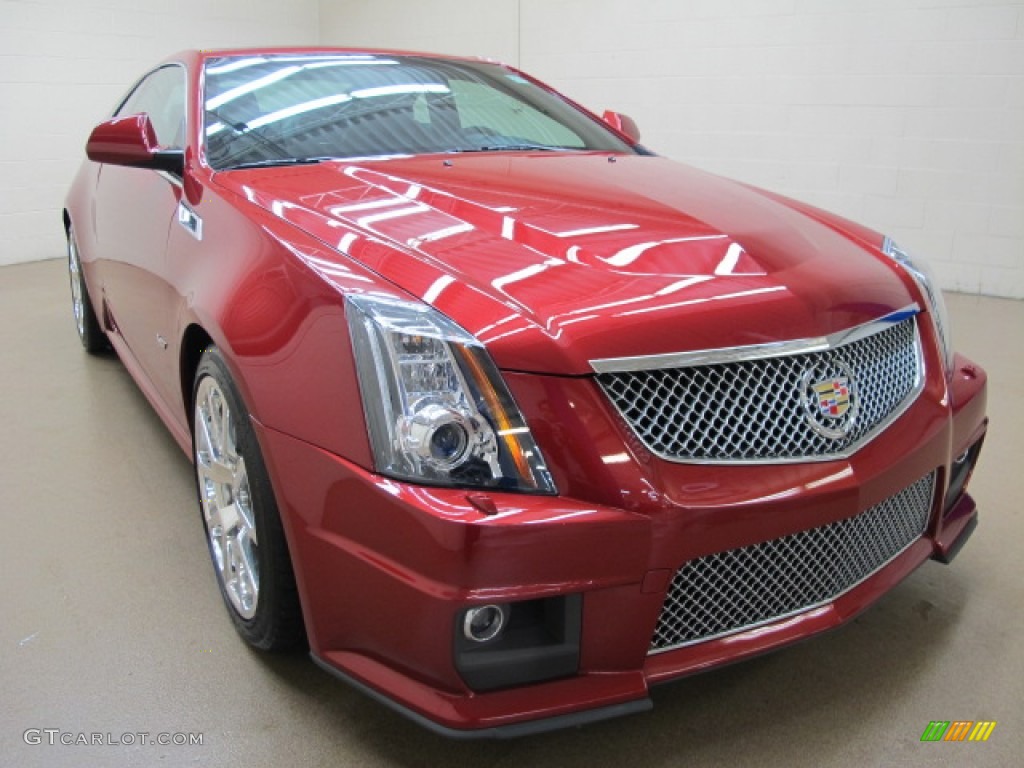 Crystal Red Tintcoat 2012 Cadillac CTS -V Coupe Exterior Photo #77429778