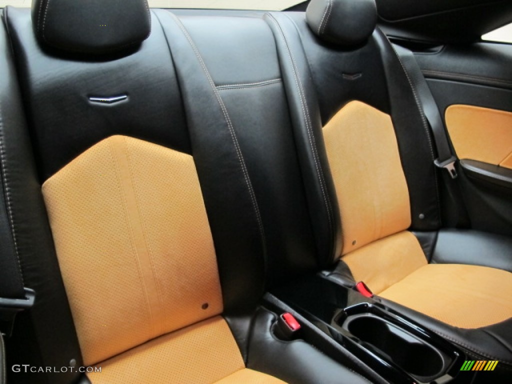 Ebony/Saffron Interior 2012 Cadillac CTS -V Coupe Photo #77430093