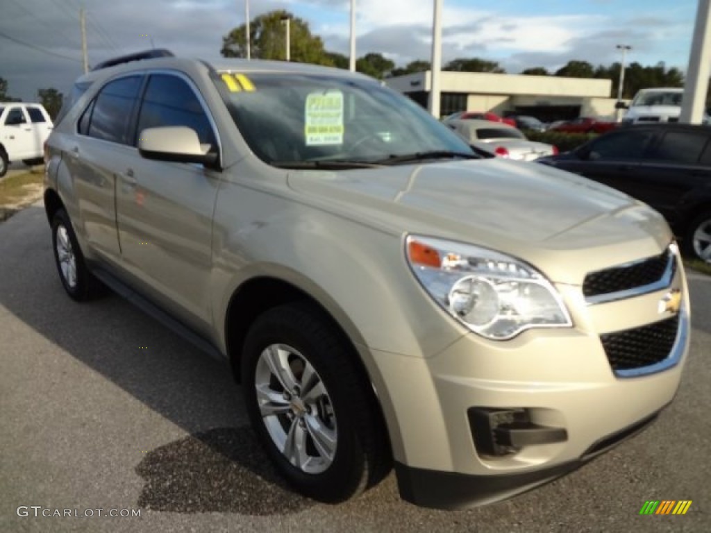 2011 Equinox LS - Gold Mist Metallic / Light Titanium/Jet Black photo #11