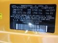 SYY: 26.2 Yellow 2013 Hyundai Veloster Standard Veloster Model Color Code