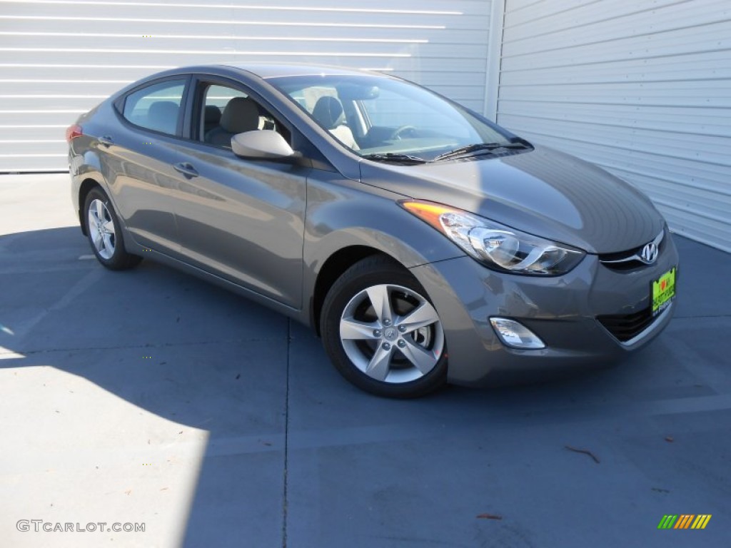 2013 Elantra GLS - Harbor Gray Metallic / Gray photo #1