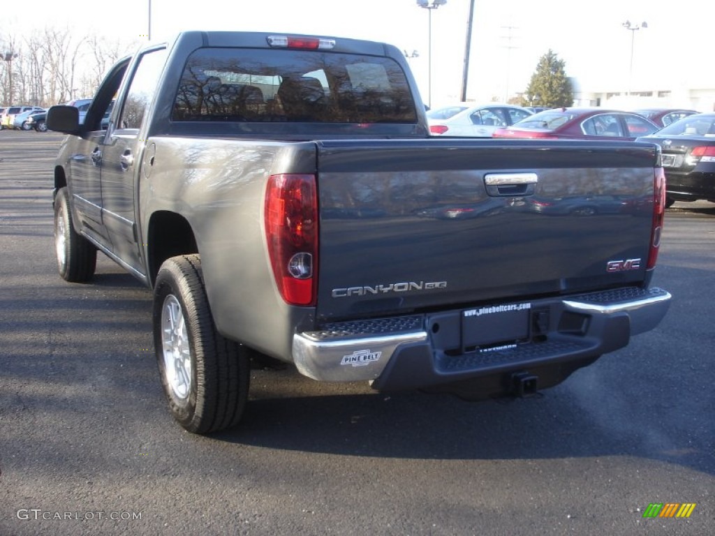 2012 Canyon SLE Crew Cab 4x4 - Dark Steel Gray Metallic / Ebony photo #6