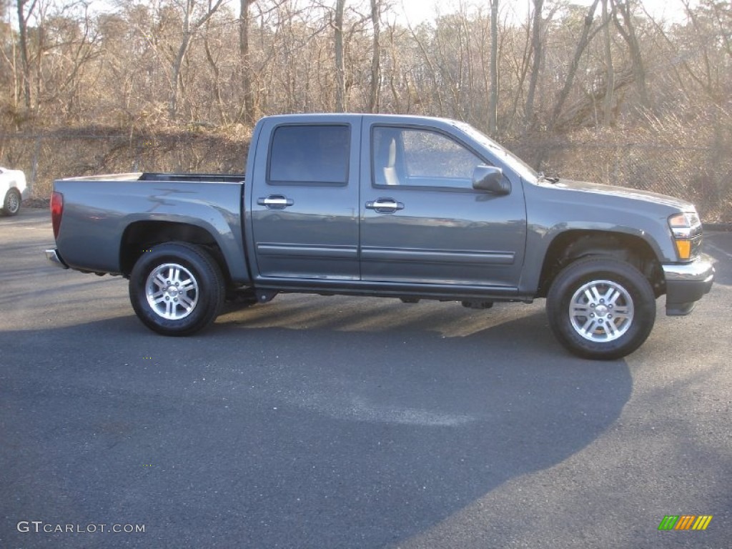 Dark Steel Gray Metallic 2012 GMC Canyon SLE Crew Cab 4x4 Exterior Photo #77435397