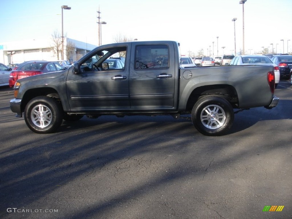 2012 Canyon SLE Crew Cab 4x4 - Dark Steel Gray Metallic / Ebony photo #9