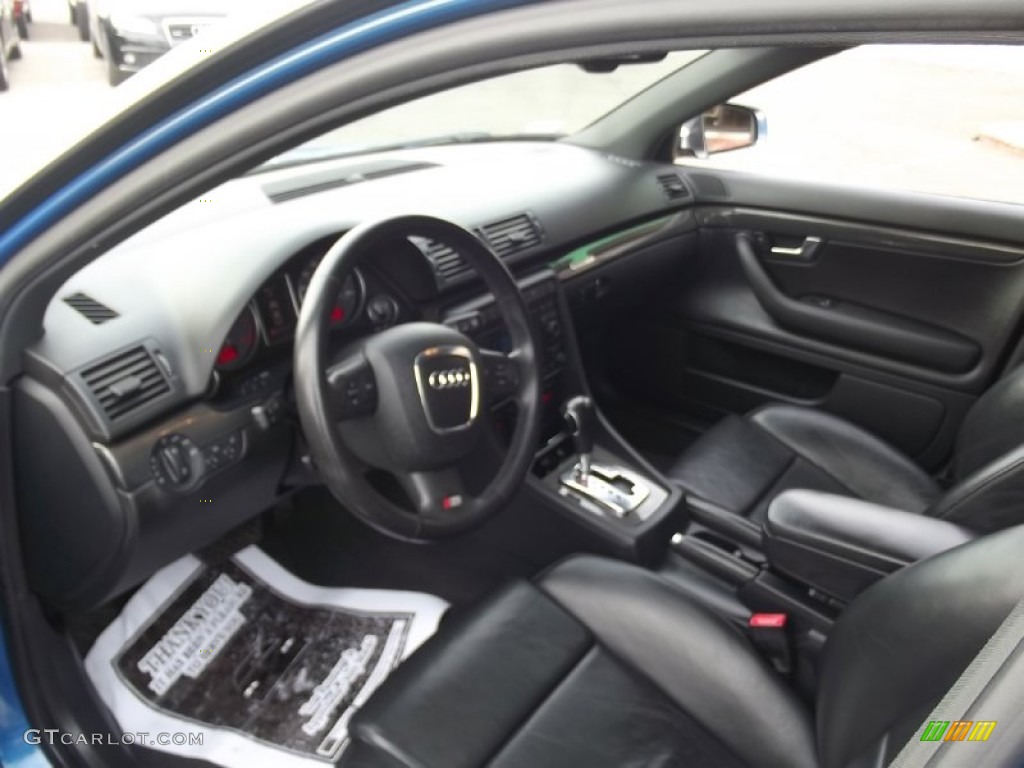 Black Interior 2006 Audi S4 4.2 quattro Sedan Photo #77435506