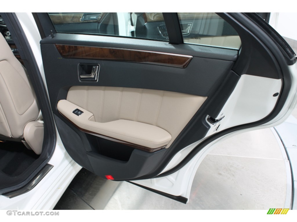 2010 Mercedes-Benz E 350 4Matic Sedan Almond Beige Door Panel Photo #77435646