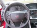 Black 2013 Honda Accord EX-L V6 Coupe Steering Wheel