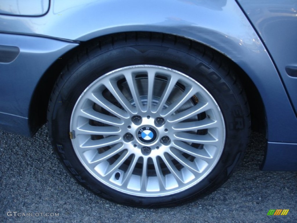 2001 3 Series 330i Sedan - Steel Blue Metallic / Grey photo #5