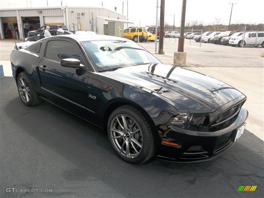 Black 2014 Ford Mustang GT Premium Coupe Exterior Photo #77436555