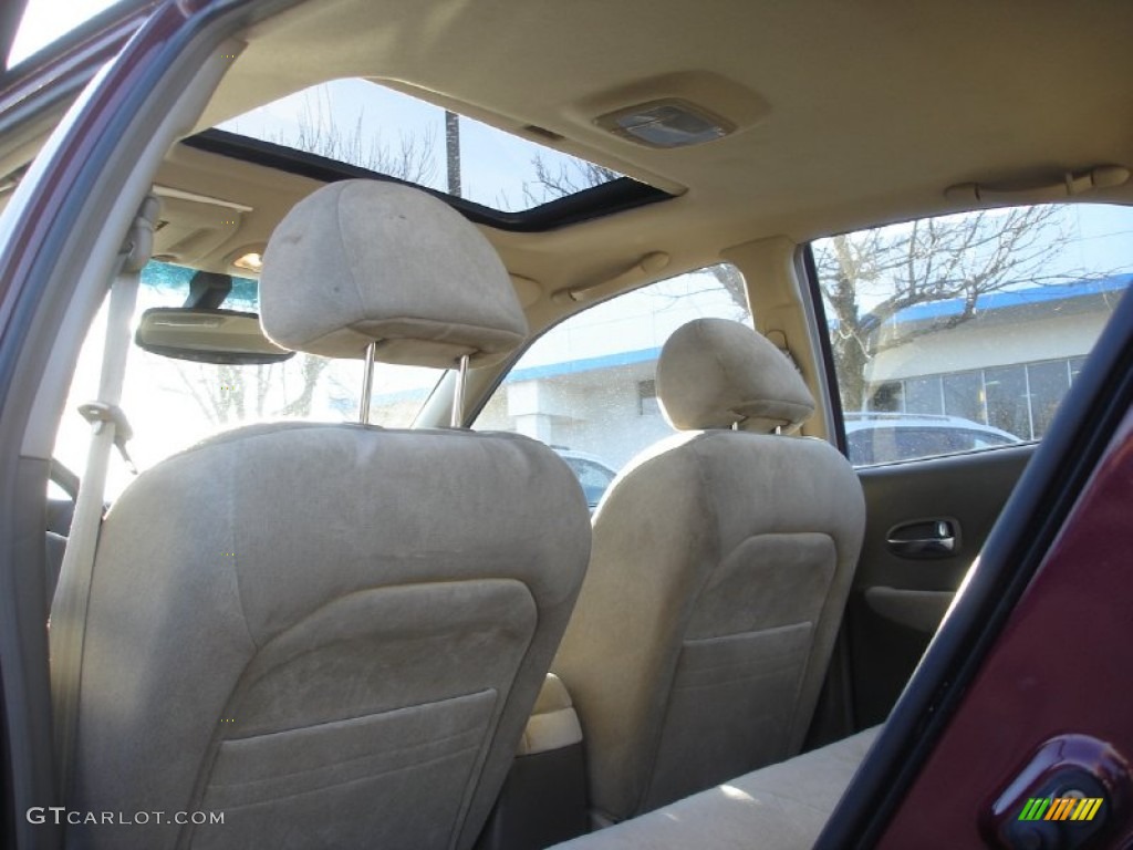 2005 Sonata GLS V6 - Ruby Red / Beige photo #11