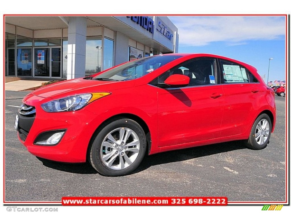 2013 Elantra GT - Volcanic Red / Black photo #1