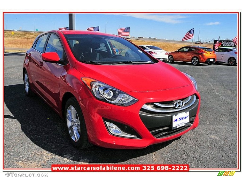 2013 Elantra GT - Volcanic Red / Black photo #9