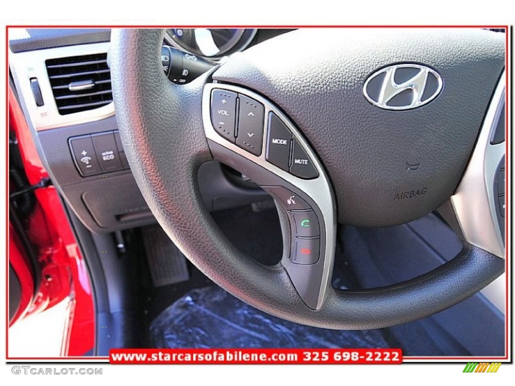 2013 Elantra GT - Volcanic Red / Black photo #17
