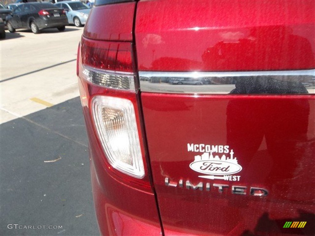 2013 Explorer Limited - Ruby Red Metallic / Medium Light Stone photo #6