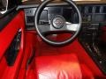 1987 Corvette Convertible Red Interior
