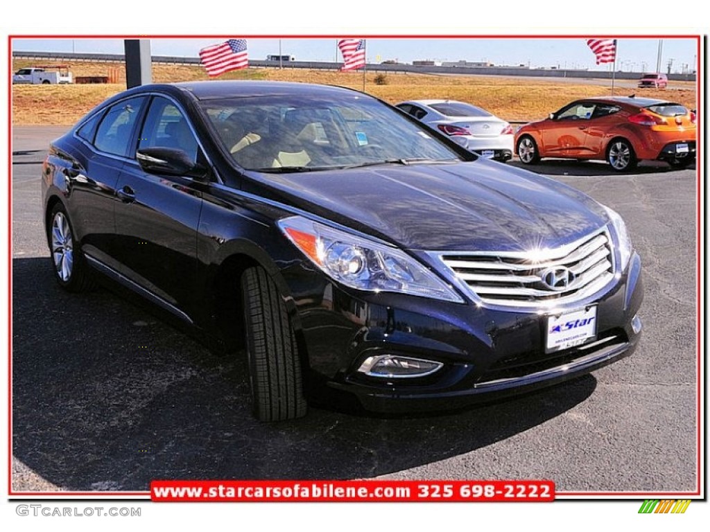 2013 Azera  - Midnight Blue Pearl / Camel photo #8