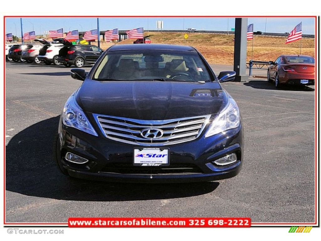 2013 Azera  - Midnight Blue Pearl / Camel photo #9