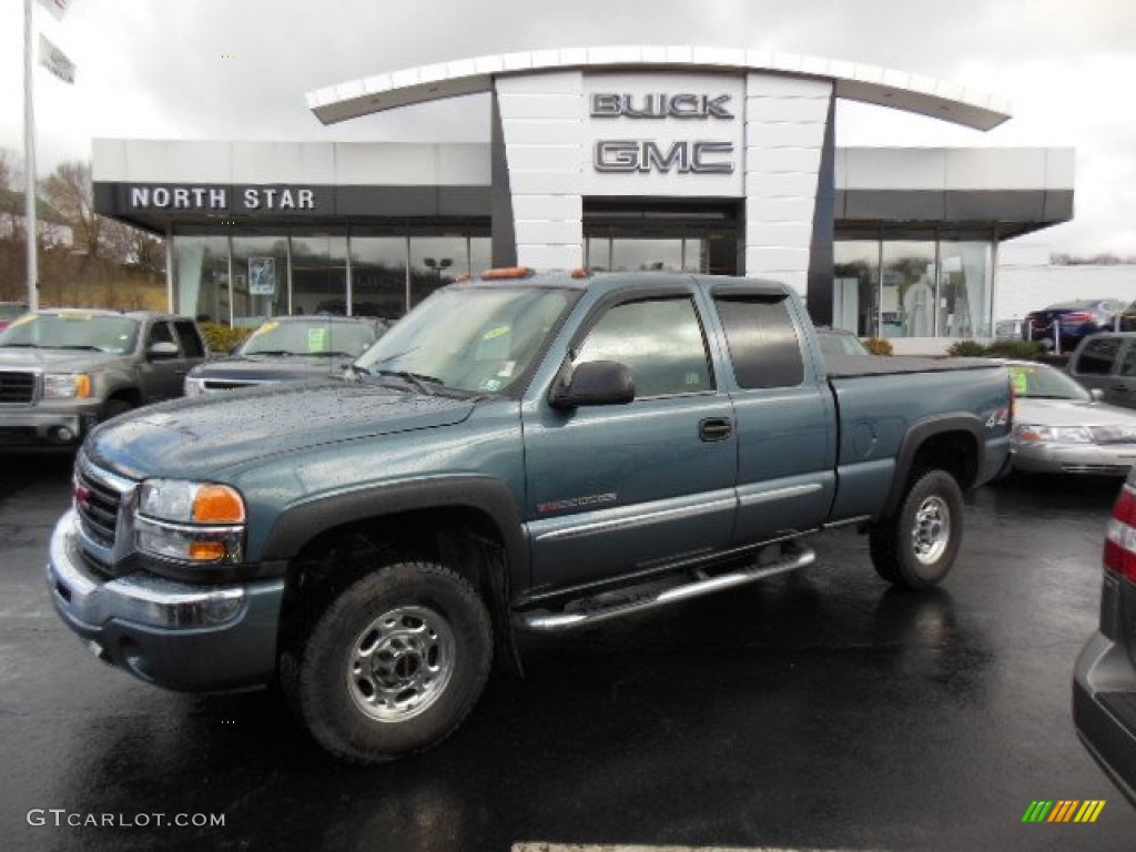 2006 Sierra 2500HD SL Extended Cab 4x4 - Stealth Gray Metallic / Dark Pewter photo #1