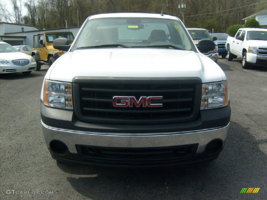 2008 Sierra 1500 Regular Cab 4x4 - Summit White / Dark Titanium photo #2