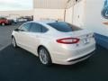 2013 White Platinum Metallic Tri-coat Ford Fusion SE 1.6 EcoBoost  photo #4