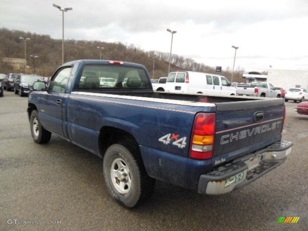 1999 Silverado 1500 Regular Cab 4x4 - Indigo Blue Metallic / Graphite photo #4