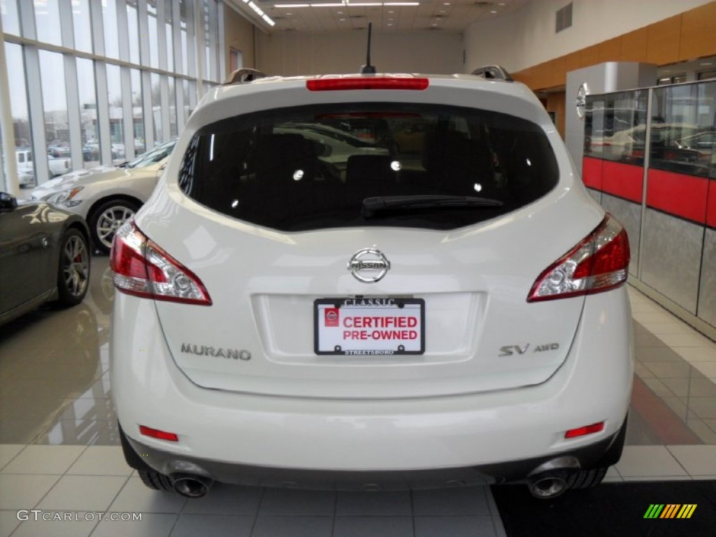 2011 Murano SV AWD - Glacier White Pearl / Beige photo #4