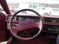 1991 Buick LeSabre Red Interior Steering Wheel Photo