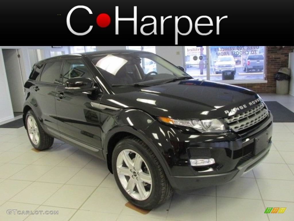 2012 Range Rover Evoque Pure - Barolo Black Premium Metallic / Ebony photo #1