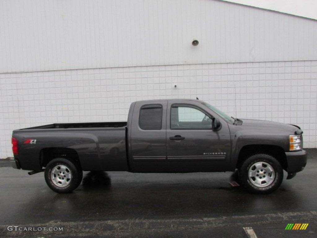 2010 Silverado 1500 LT Extended Cab 4x4 - Taupe Gray Metallic / Ebony photo #2