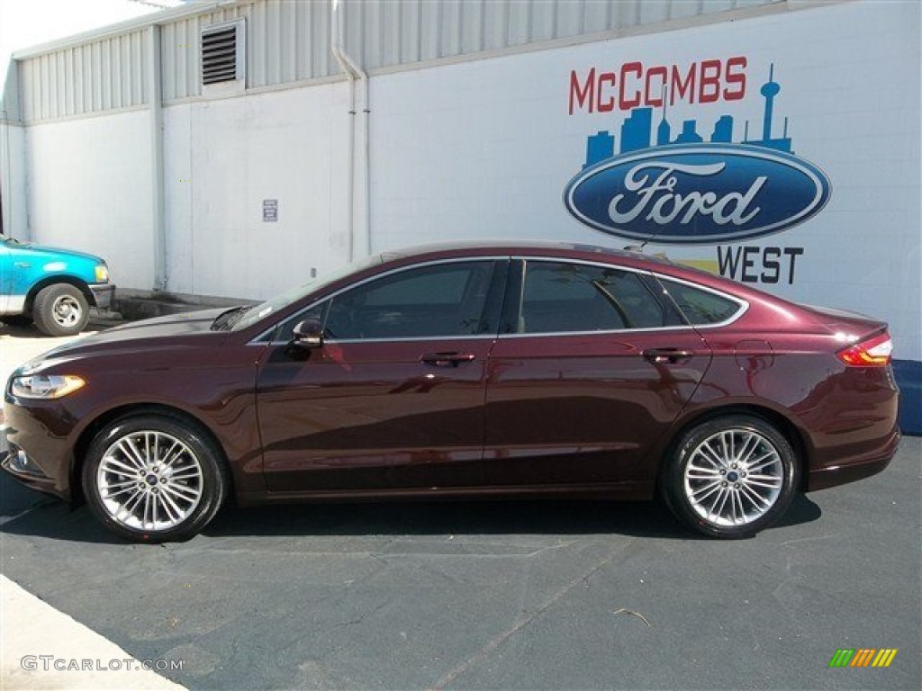 2013 Fusion SE 1.6 EcoBoost - Bordeaux Reserve Red Metallic / Dune photo #3