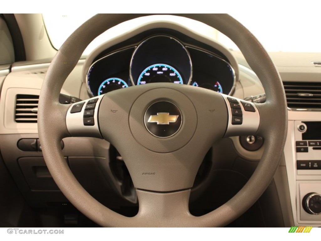 2010 Chevrolet Malibu LS Sedan Titanium Steering Wheel Photo #77443029