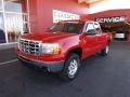 2010 Fire Red GMC Sierra 1500 SLE Extended Cab 4x4  photo #2