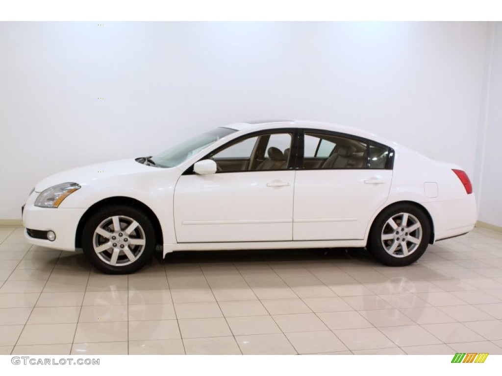 Winter Frost Pearl 2005 Nissan Maxima 3.5 SE Exterior Photo #77443658