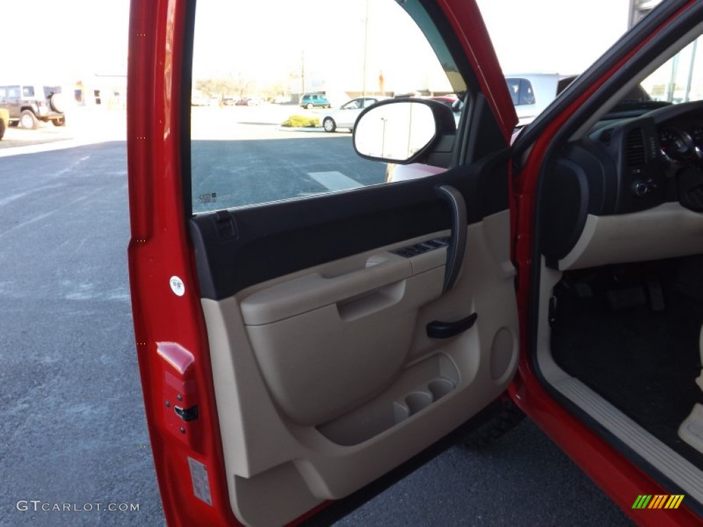 2010 Sierra 1500 SLE Extended Cab 4x4 - Fire Red / Ebony/Light Cashmere photo #31