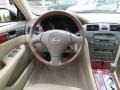 2002 Lexus ES Ivory Interior Steering Wheel Photo