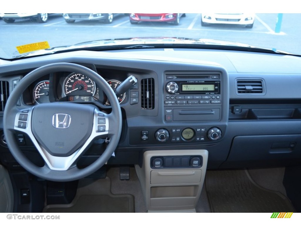 2009 Honda Ridgeline RTS Beige Dashboard Photo #77444868