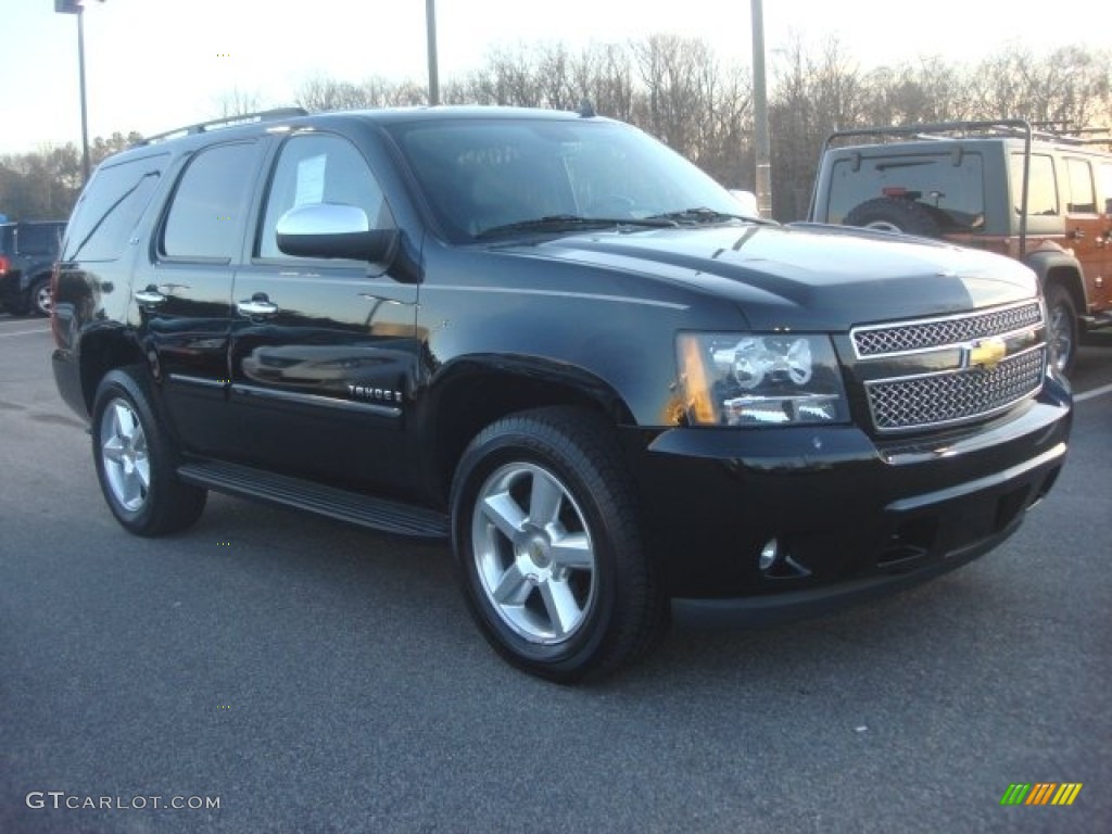 2008 Tahoe LTZ 4x4 - Black / Ebony photo #8