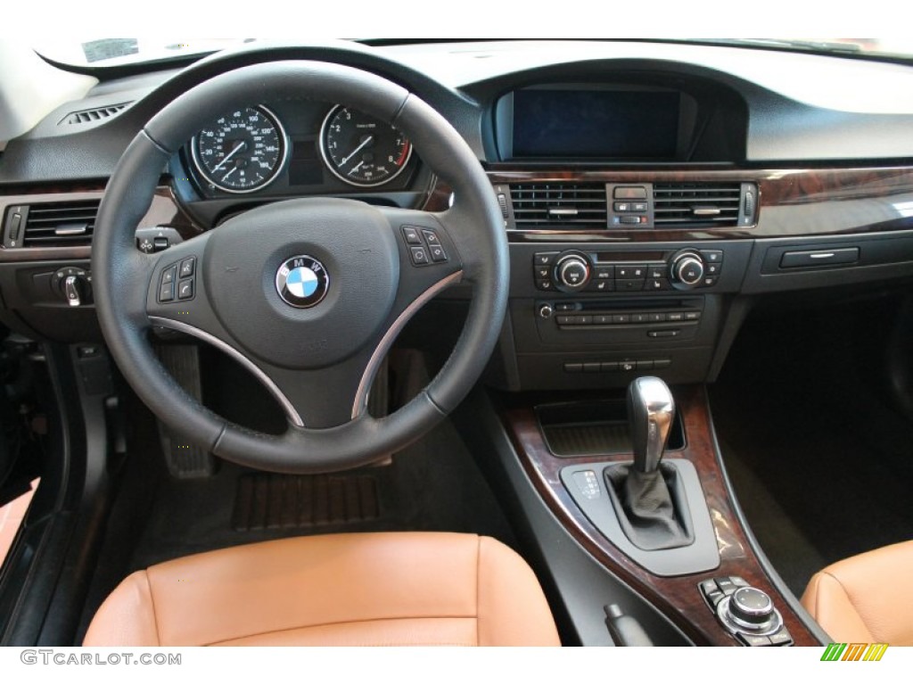 2010 BMW 3 Series 335i xDrive Coupe Saddle Brown Dakota Leather Dashboard Photo #77445540