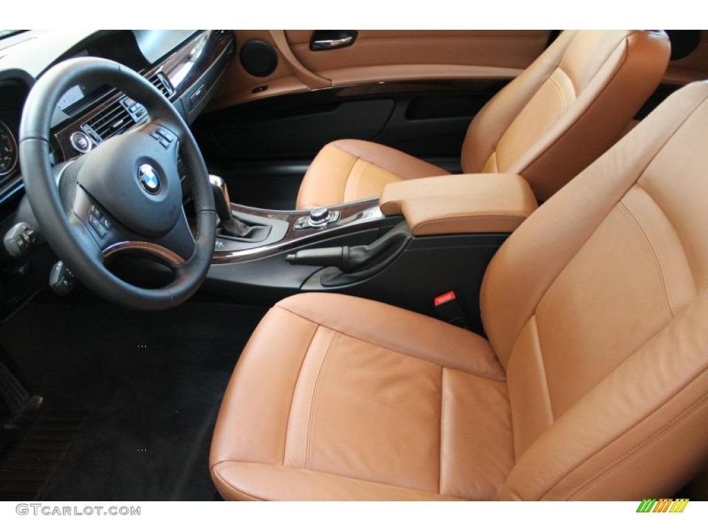 Saddle Brown Dakota Leather Interior 2010 BMW 3 Series 335i xDrive Coupe Photo #77445562
