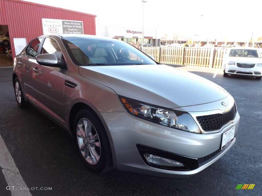 2013 Optima EX - Satin Metal Metallic / Beige photo #1