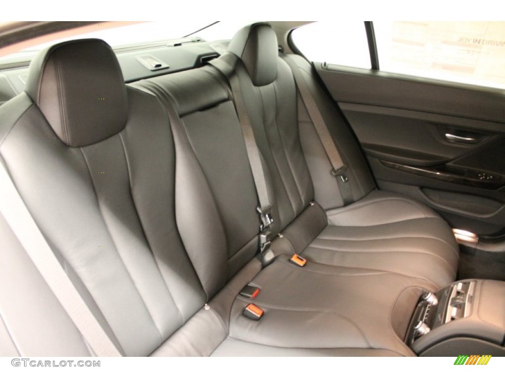 2013 BMW 6 Series 640i Gran Coupe Rear Seat Photo #77446074