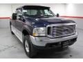 2003 True Blue Metallic Ford F250 Super Duty XLT SuperCab 4x4  photo #3