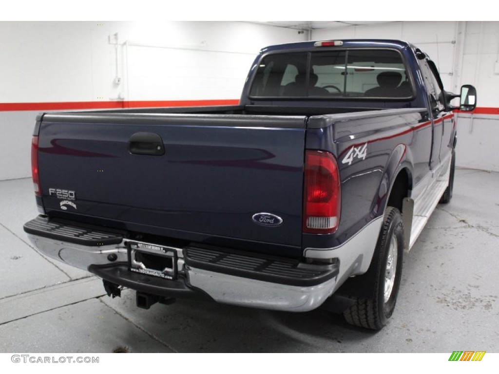 2003 F250 Super Duty XLT SuperCab 4x4 - True Blue Metallic / Dark Flint Grey photo #15