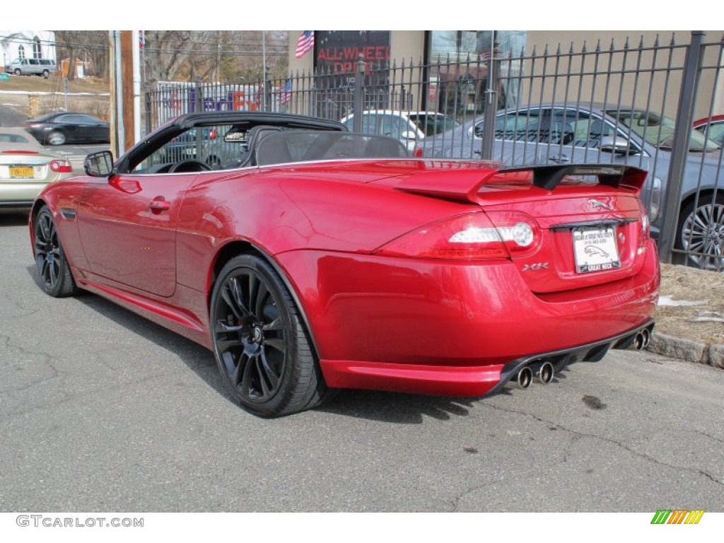 Italian Racing Red Metallic 2012 Jaguar XK XKR-S Convertible Exterior Photo #77447202