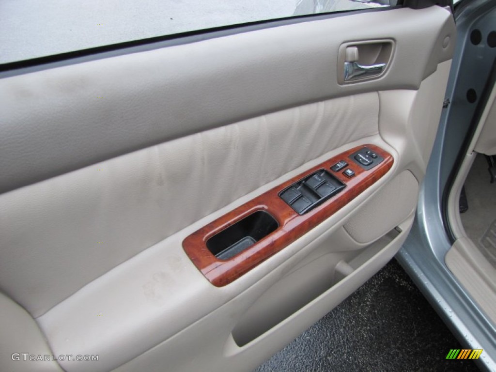 2005 Camry XLE V6 - Mineral Green Opalescent / Taupe photo #8