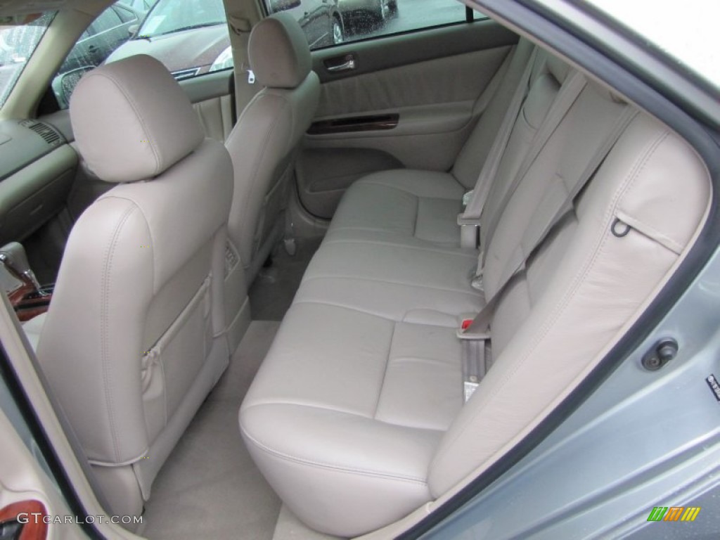 2005 Camry XLE V6 - Mineral Green Opalescent / Taupe photo #9