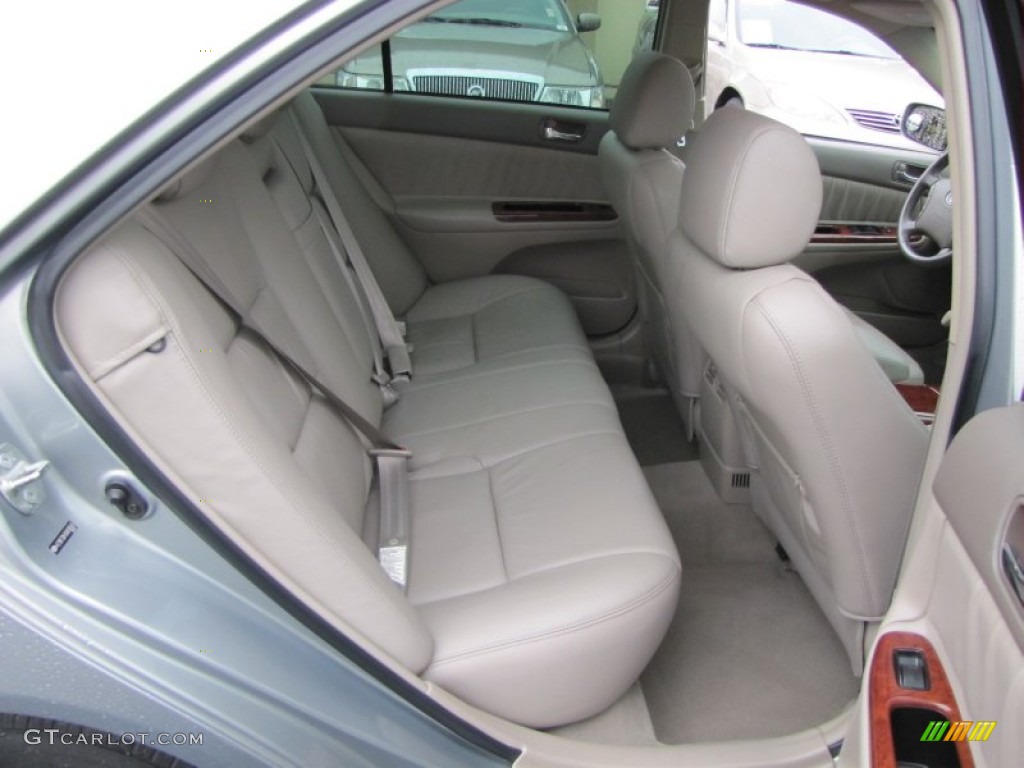 2005 Camry XLE V6 - Mineral Green Opalescent / Taupe photo #11